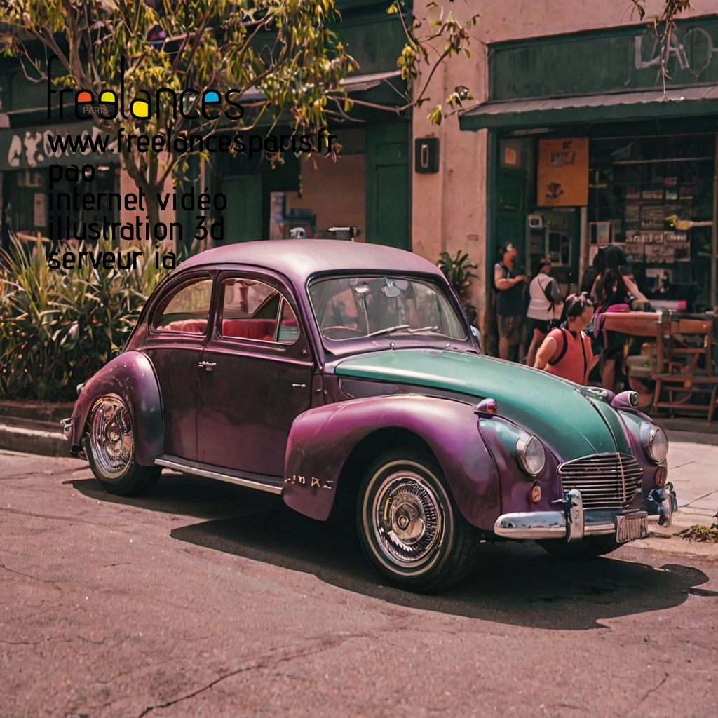 Pao mise en page internet vidéo illustration 3d serveur IA générative AI freelance paris studio de création magazines bhv5rg60